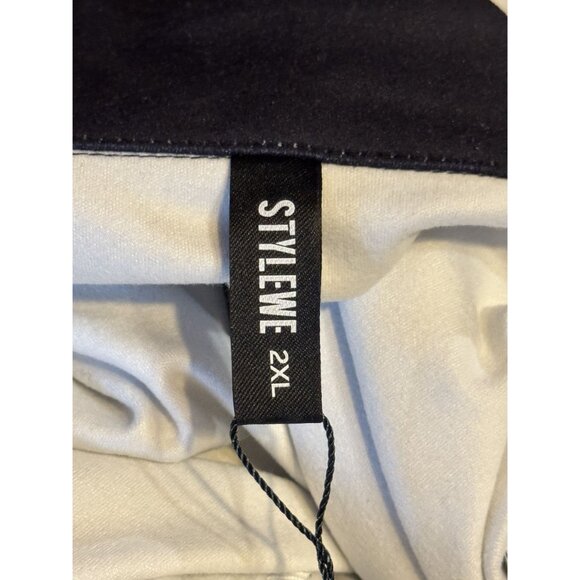 NWT Stylewe Womens Long Colorful Striped Sleeve Dress Bold Collar & Button Detai - Picture 8 of 10